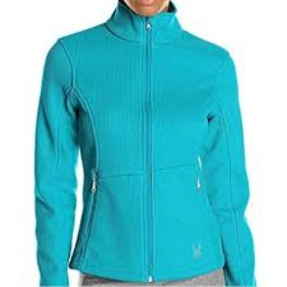 Spyder Endure Full Zip Knit Jacket Teal Size SP - Picture 7 of 7